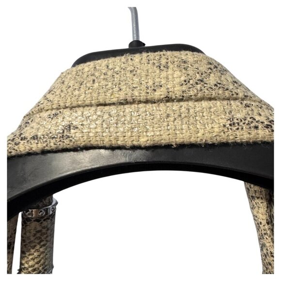 Lionel snakeskin print Shoulder hand Bag Slouchy Hobo Style Fringe - Picture 4 of 9